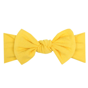 Knit Headband Bow - Banana
