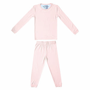 2pc Long Sleeve Pajama Set - Blush