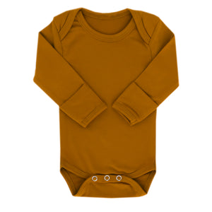 Long Sleeve Bodysuit - Camel