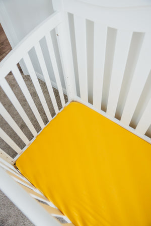 Premium Knit Fitted Crib Sheet - Banana