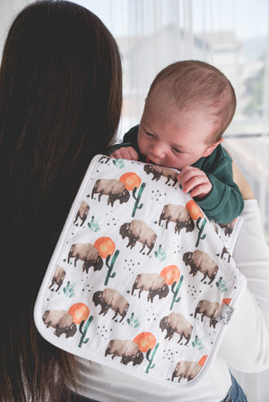 Premium Burp Cloths - Bison