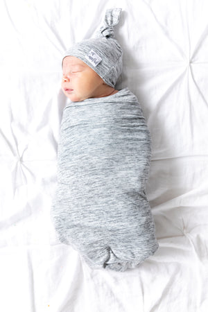 Knit Swaddle Blanket - Asher