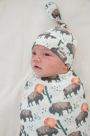 Top Knot Hat - Bison