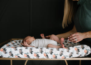 Premium Knit Diaper Changing Pad Cover - Bison