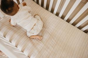 Premium Knit Fitted Crib Sheet - Clay