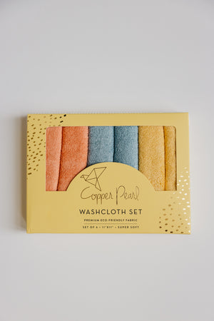 6 Ultra Soft Washcloths - Piper