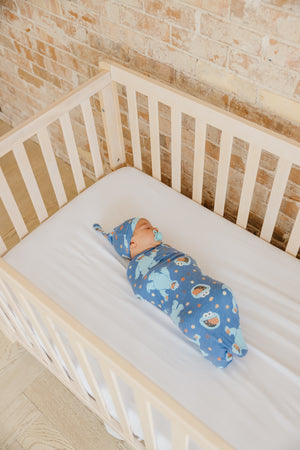 Knit Swaddle Blanket - Cookie Monster