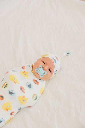 Top Knot Hat - Sesame Scribbles