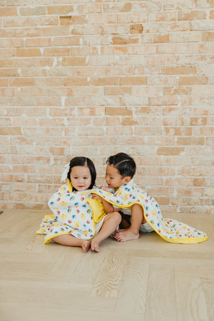 Three-Layer Jumbo Quilt - Sesame Scribbles