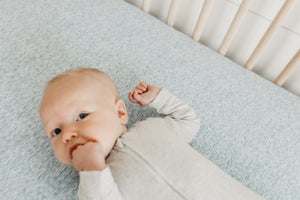 Premium Knit Fitted Crib Sheet - Lennon