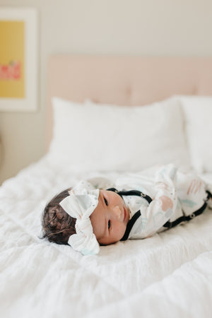 Knit Headband Bow - Bayside