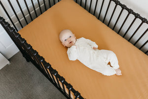 Premium Knit Fitted Crib Sheet - Dune