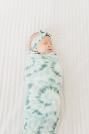 Knit Headband Bow - Bahama