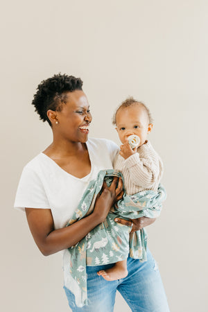 Knit Swaddle Blanket - Atwood
