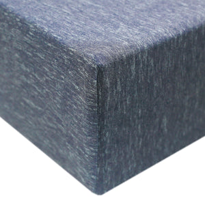 Premium Knit Fitted Crib Sheet - Denim