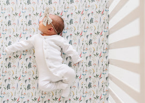 Premium Knit Fitted Crib Sheet - Aspen