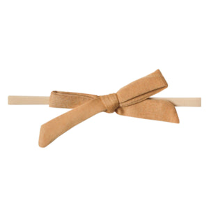 Ribbon Nylon Bow - Dune