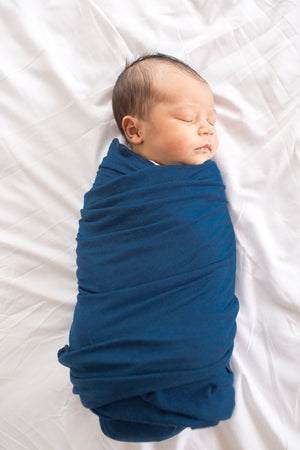 Knit Swaddle Blanket - River