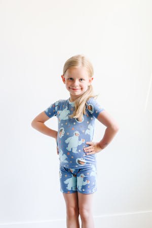 2pc Short Sleeve Pajama Set - Cookie Monster