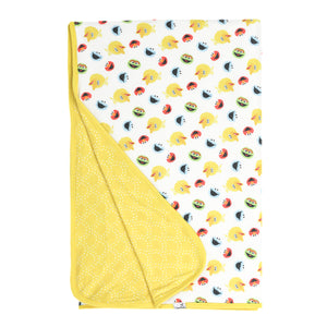 Three-Layer Jumbo Quilt - Sesame Scribbles