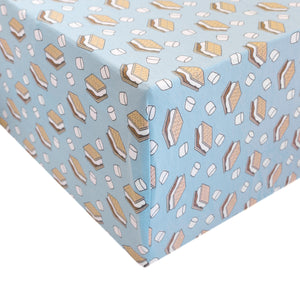 Premium Knit Fitted Crib Sheet - S'mores